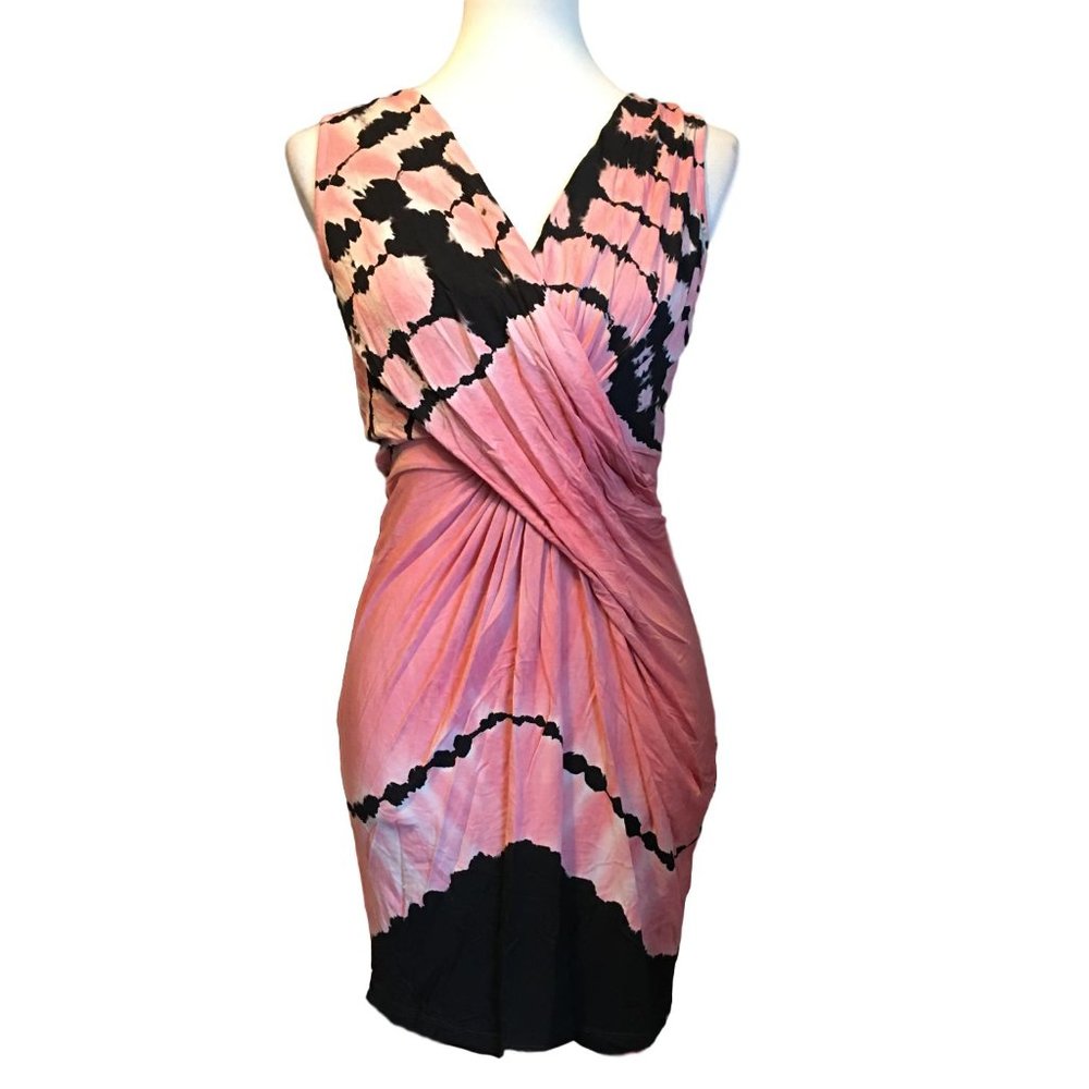 YFB Pink & Black Tie Dyed Dress - Small